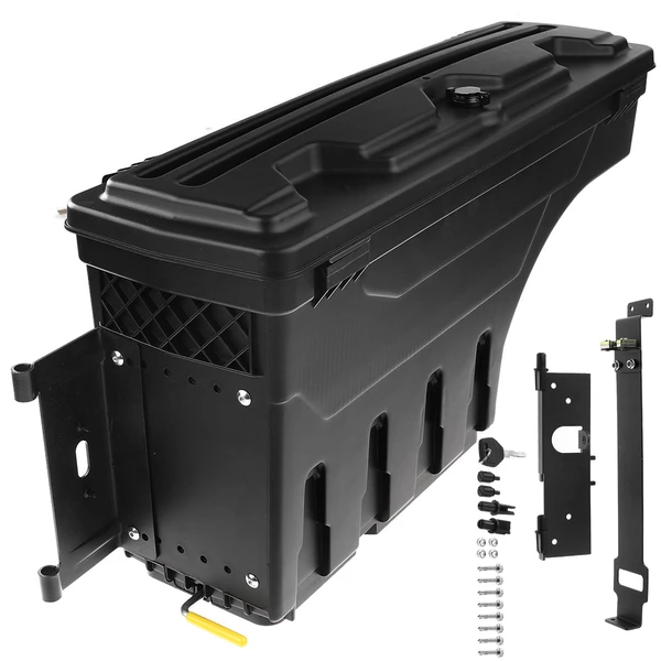 Rear Driver Truck Bed Storage Box ToolBox for 2016-2021 Nissan Titan XD