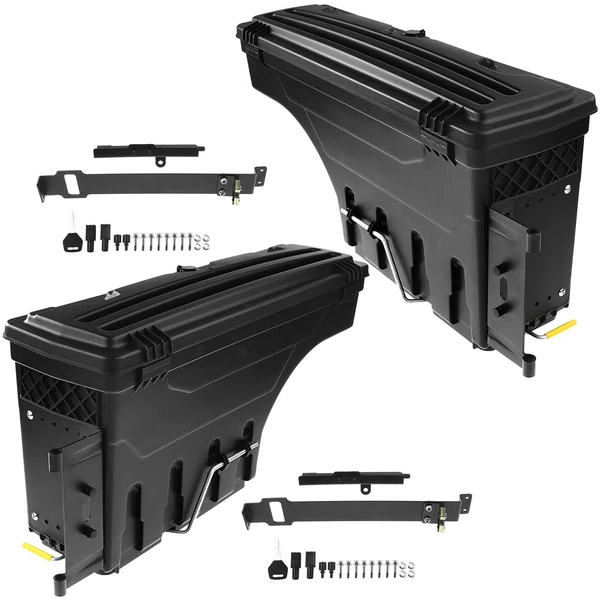 2 Pcs Rear Truck Bed Storage Box Toolbox for 2017-2021 Nissan Titan