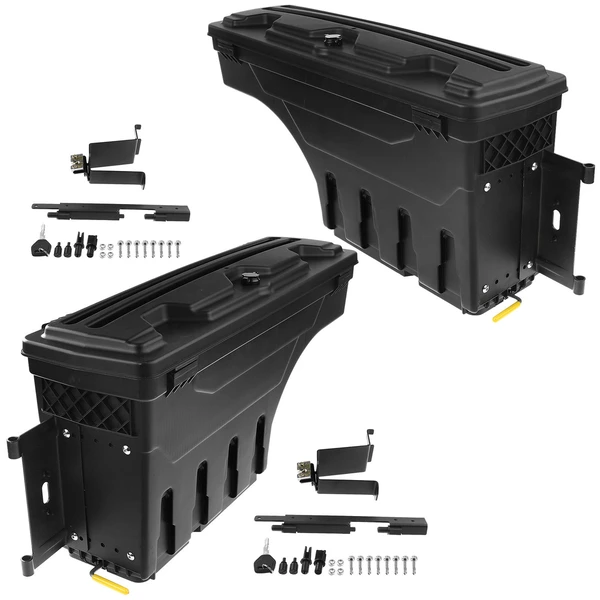 2 Pcs Rear Truck Bed Storage Box Toolbox for 2019-2021 GMC Sierra 1500
