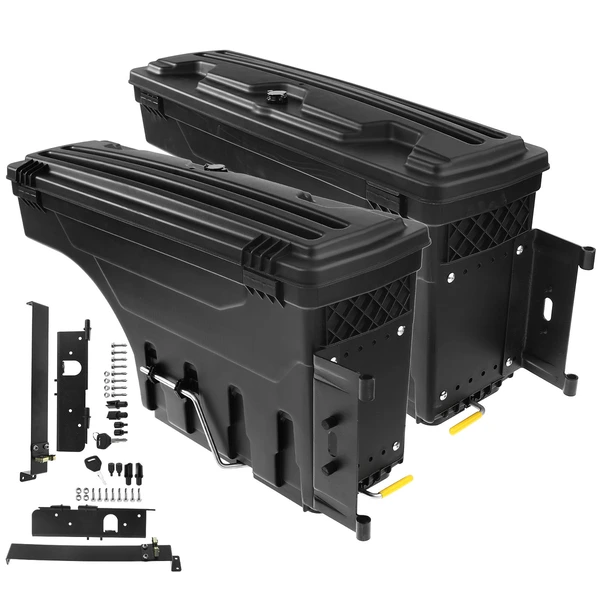 2 Pcs Rear Truck Bed Storage Box Toolbox for 2007 Chevrolet Silverado 3500 HD