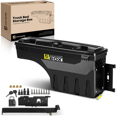 Rear Passenger Truck Bed Storage Box ToolBox for 1987-2010 Dodge Dakota