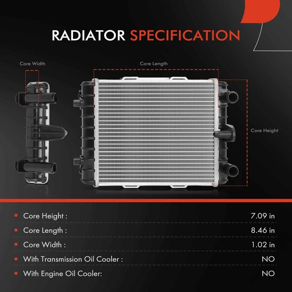A-Premium APRAD2574 Radiator