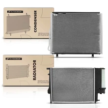 Radiator & AC Condenser Cooling Kit for 1989-1995 BMW 525i