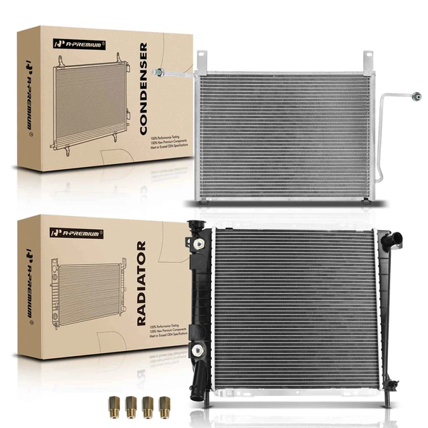 Radiator & AC Condenser Cooling Kit for 1994 Mazda B4000 4.0L V6