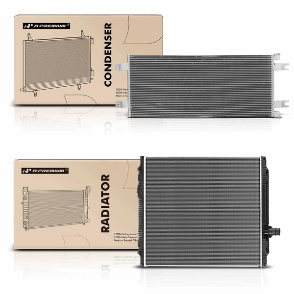 Radiator & AC Condenser Cooling Kit for 2011-2013 Kenworth T400