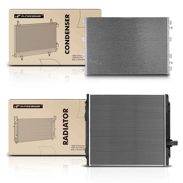 Radiator & AC Condenser Cooling Kit for Kenworth W900 2008-2009