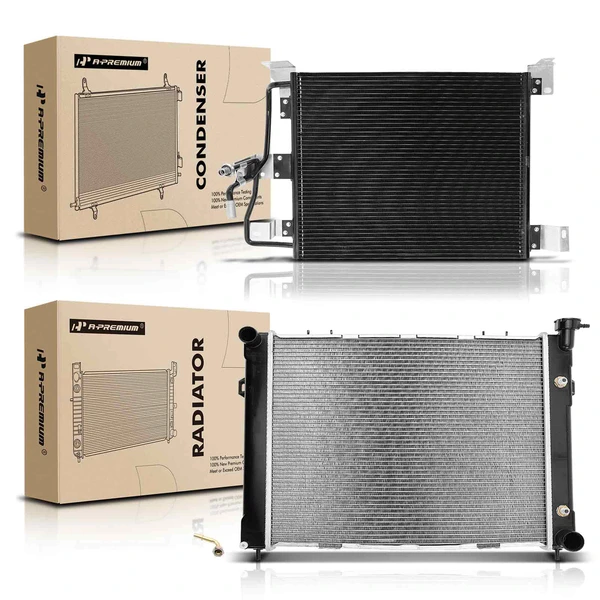 Radiator & AC Condenser Cooling Kit for Jeep Grand Cherokee Grand Wagoneer 5.2L