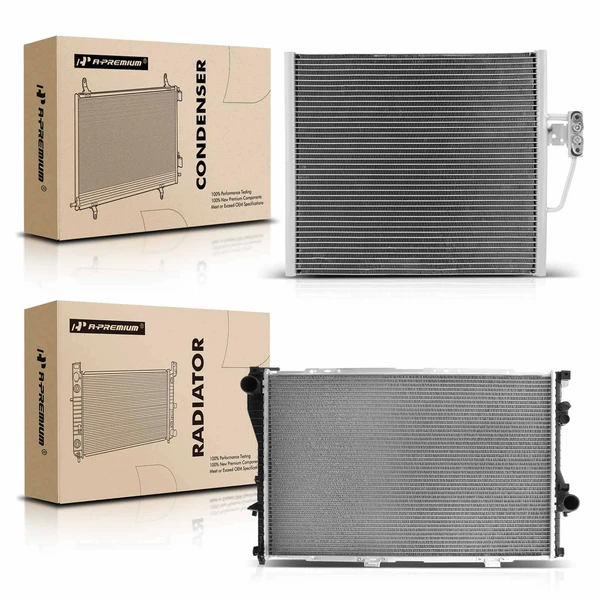 Radiator & AC Condenser Cooling Kit for 1997 BMW 528i