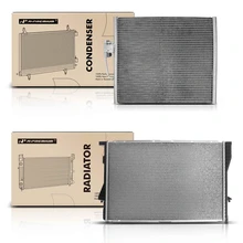 Radiator & AC Condenser Cooling Kit for 1998 BMW 528i 2.8L l6