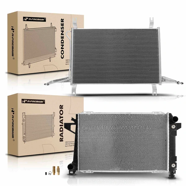 Radiator & AC Condenser Cooling Kit for 1994-1996 Ford F-150