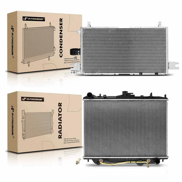 Radiator & AC Condenser Cooling Kit for 2001 Isuzu Rodeo Sport 3.2L V6