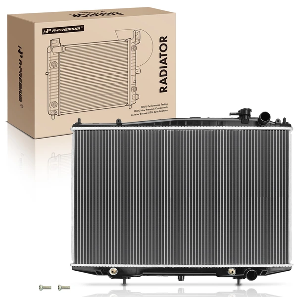 Aluminum Radiator with Oil Cooler for 1998-2004 2006-2008 2011-2015 Nissan Frontier