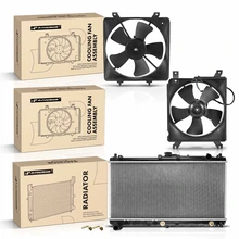3 Pcs Radiator & Cooling Fan Assembly Kit