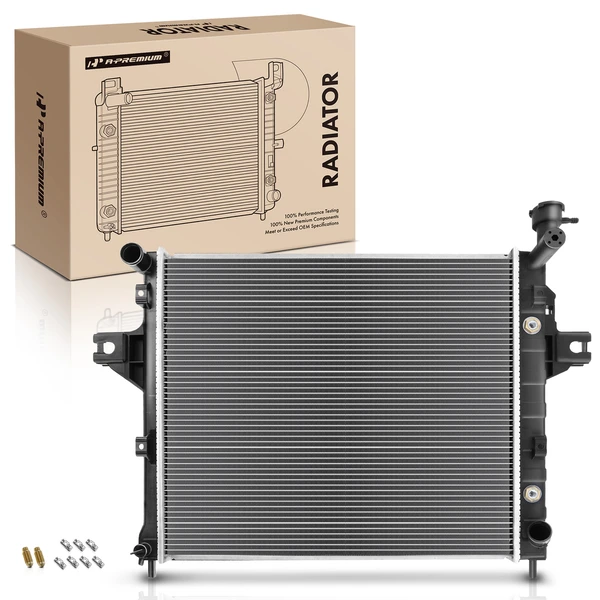 Aluminum Radiator with Trans Oil Cooler for 1999-2000 Jeep Grand Cherokee