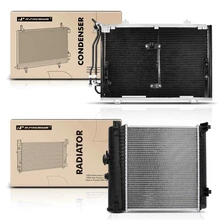 Radiator & AC Condenser Cooling Kit for 1999-2000 Mercedes-Benz C230