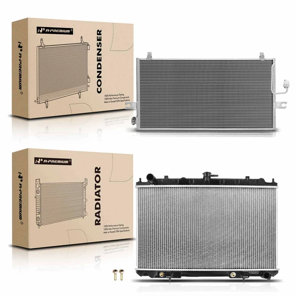 Radiator & AC Condenser Cooling Kit for 2000-2001 INFINITI I30