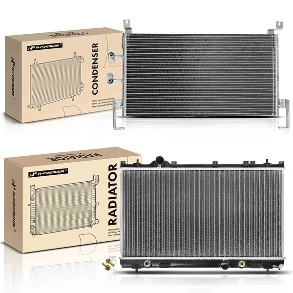 Radiator & AC Condenser Cooling Kit for 2002 Chrysler Neon 2.0L l4