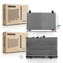 Radiator & AC Condenser Cooling Kit for 2001-2002 Kia Rio