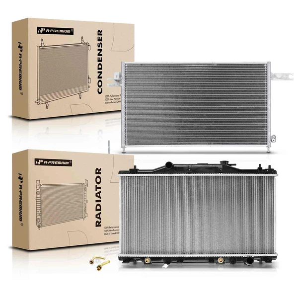Radiator & AC Condenser Cooling Kit for Acura RSX 2002-2006 2.0L