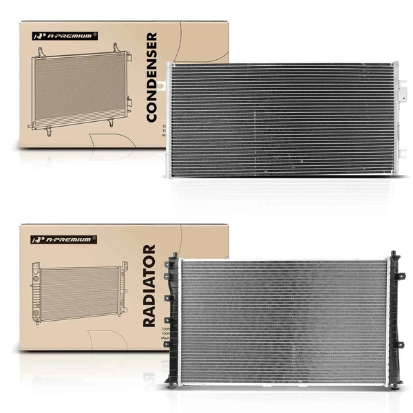 Radiator & AC Condenser Cooling Kit for Kia Sedona 2002-2005 V6 3.5L