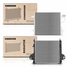 Radiator & AC Condenser Cooling Kit for 2006 Jeep Liberty 3.7L V6