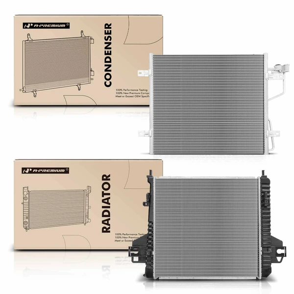 Radiator & AC Condenser Cooling Kit for 2006 Jeep Liberty 3.7L V6