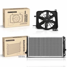 2 Pcs Radiator & Cooling Fan Assembly Kit