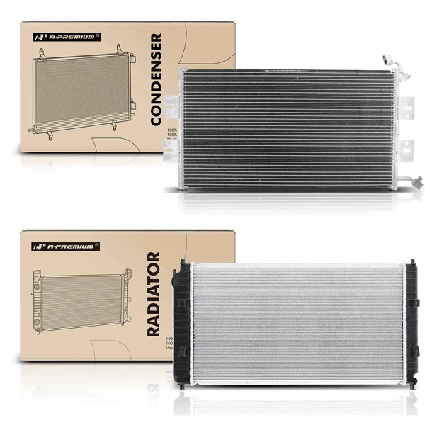 Radiator & AC Condenser Cooling Kit for Chevrolet Classic 2004-2005 Pontiac Grand Am