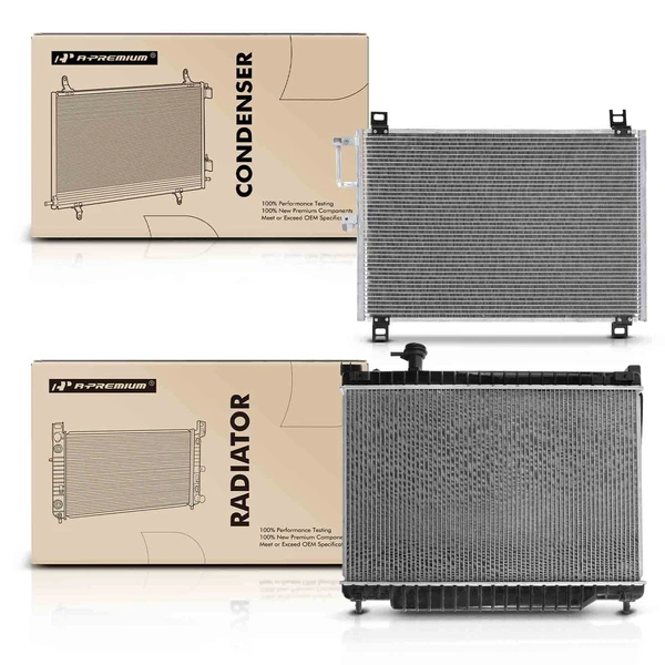 Radiator & AC Condenser Cooling Kit for 2005-2009 Saab 9-7x