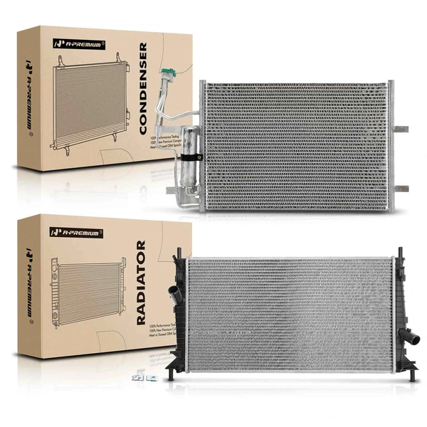 Radiator & AC Condenser Cooling Kit for 2004-2009 Mazda 3