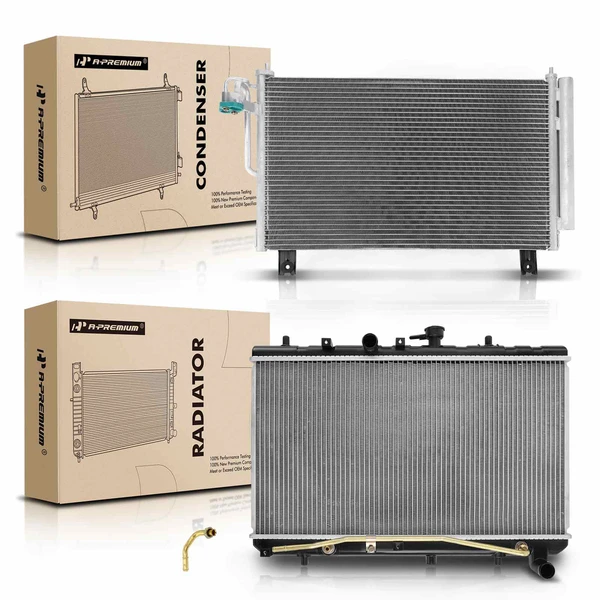 Radiator & AC Condenser Cooling Kit for 2003-2005 Kia Rio
