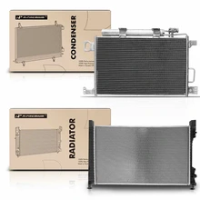 Radiator & AC Condenser Cooling Kit for 2006 Mercedes-Benz CLK55 AMG 5.5L V8
