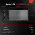 Aluminum Radiator for 2006 Chrysler Voyager 3.3L V6