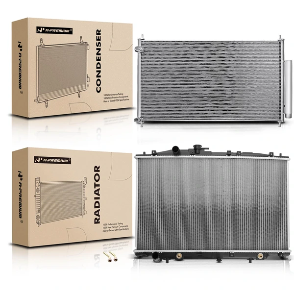 Radiator & AC Condenser Cooling Kit for 2005-2008 Acura RL