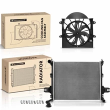 2 Pcs Radiator & Cooling Fan Assembly Kit