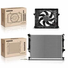 2 Pcs Radiator & Cooling Fan Assembly Kit