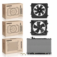3 Pcs Radiator & Cooling Fan Assembly Kit
