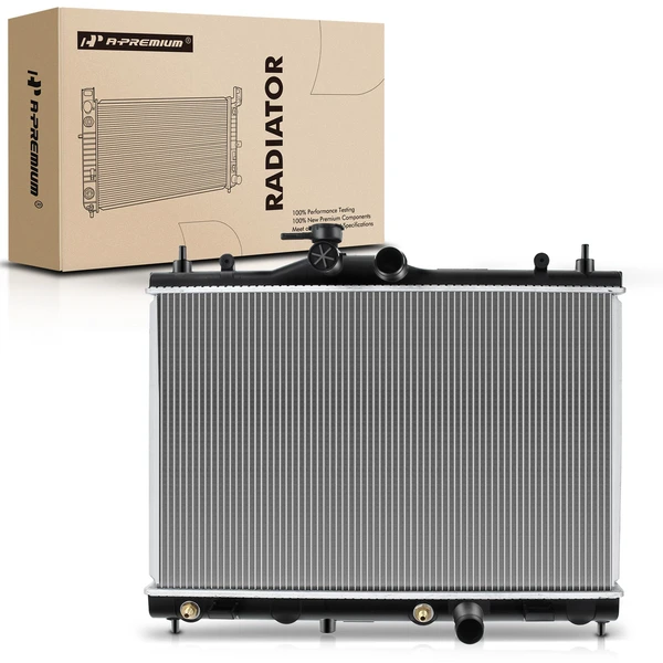 Aluminum Radiator with Oil Cooler for Nissan Versa 2007-2012 L4 1.6L 1.8L Auto Trans.
