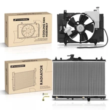 2 Pcs Radiator & Cooling Fan Assembly Kit
