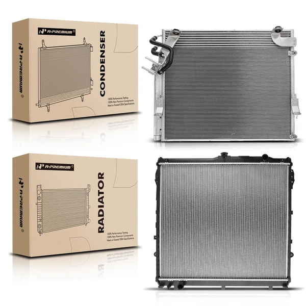 Radiator & AC Condenser Cooling Kit for 2010-2014 Toyota Tundra