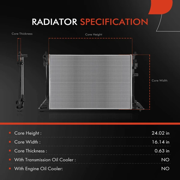 A-Premium APRAD2823 Radiator