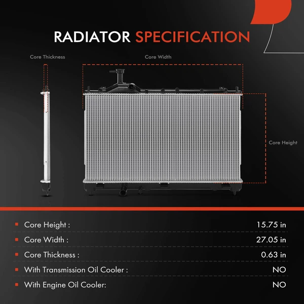 A-Premium APRAD2803 Radiator