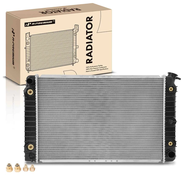 Aluminum Radiator with Transmission Oil Cooler for 1990-1991 Oldsmobile Cutlass Cruiser