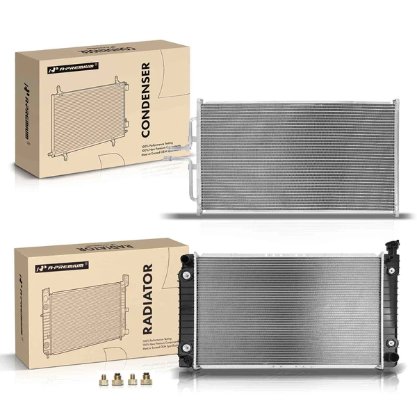 Radiator & AC Condenser Cooling Kit for 1988-1990 Chevrolet K3500