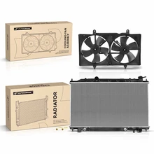 2 Pcs Radiator & Cooling Fan Assembly Kit for 2007-2008 Nissan Maxima