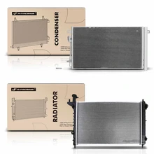 Radiator & AC Condenser Cooling Kit for 2017 GMC Acadia Limited 3.6L V6