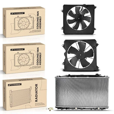 3 Pcs Radiator & Cooling Fan Assembly Kit