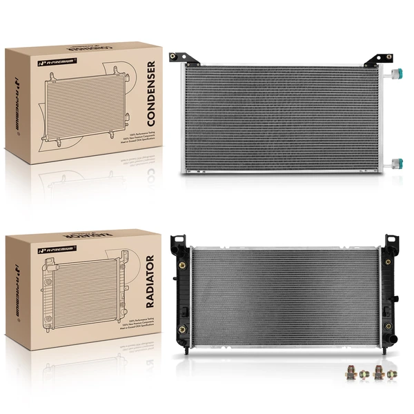 Radiator & AC Condenser Cooling Kit for 2002-2014 Cadillac Escalade