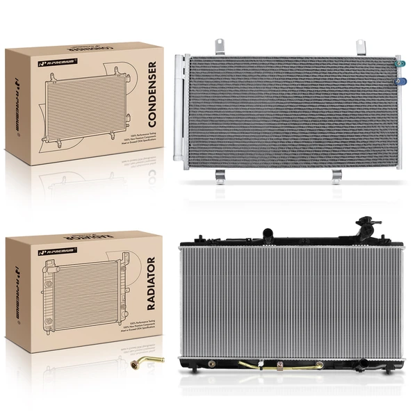 Radiator & AC Condenser Cooling Kit for Toyota Camry 2007-2011 Lexus ES350 2007-2012