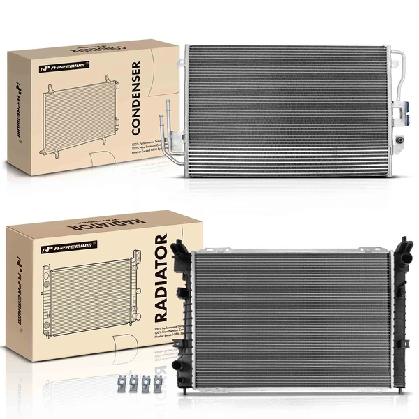 Radiator & AC Condenser Cooling Kit for 2009-2011 Mazda Tribute